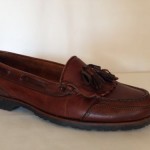 Cole Haan Brown Leather Loafer Mens Fringe Size 9.5
