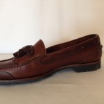 Cole Haan Brown Leather Loafer Mens Fringe Size 9.5