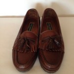 Cole Haan Brown Leather Loafer Mens Fringe Size 9.5