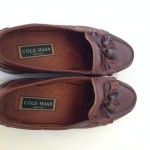 Cole Haan Brown Leather Loafer Mens Fringe Size 9.5