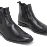Boss Hugo Boss Black leather Chelsea Ankle Boot Men’s size  US 7.5