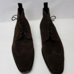 Hugo Boss 50228313 Men’s Fashion Ankle Boots Clelior Dark Brown Suede E/536