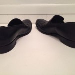Hugo Boss Mens Black Calf Leather Loafers Bicycle Toe Shoes Sz 8.5