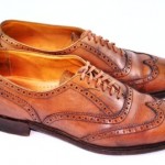 Vintage COLE HAAN Mens 9 Tan Leather WingTip Dress Shoes Bench Made England