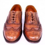 Vintage COLE HAAN Mens 9 Tan Leather WingTip Dress Shoes Bench Made England