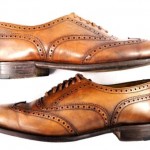 Vintage COLE HAAN Mens 9 Tan Leather WingTip Dress Shoes Bench Made England