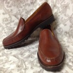 Cole Haan Country Mens 10.5 Brown Leather Slip Ons Loafers Brazil Shoes
