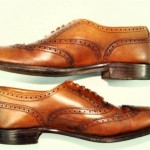 Vintage COLE HAAN Mens 9 Tan Leather WingTip Dress Shoes Bench Made England