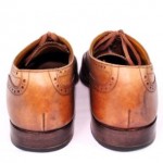 Vintage COLE HAAN Mens 9 Tan Leather WingTip Dress Shoes Bench Made England