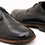 Cole Haan Black Distressed Leather Cap Toe Oxfords Lace Up Shoes Men’s 11 M