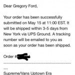 SUPREME x Vans SS14 red low Size 8.5