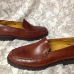 Cole Haan Country Mens 10.5 Brown Leather Slip Ons Loafers Brazil Shoes