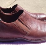 Mens 12M Cole Haan Driving Shoes Mocs Brown Slide-On Leather Euc