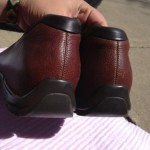 Mens 12M Cole Haan Driving Shoes Mocs Brown Slide-On Leather Euc