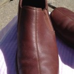 Mens 12M Cole Haan Driving Shoes Mocs Brown Slide-On Leather Euc