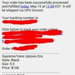 Supreme x Vans SS Collection Uptown Era Black 9.5