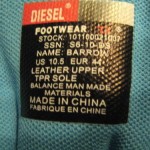 VERY RARE NIB MEN’S DIESEL BARROW LACE UP TRAINERS US 10.5 M
