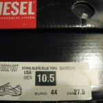 VERY RARE NIB MEN’S DIESEL BARROW LACE UP TRAINERS US 10.5 M
