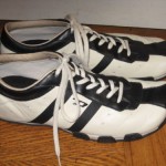 HTF MEN’S DIESEL WISH MAYO/BLACK LEATHER LACE UP  TRAINERS US 10.5