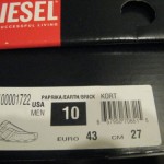 RARE NIB MEN’S DIESEL KORT SPORT SHOES US 10 M