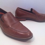 NEW Cole Haan mens brown leather slip on shoes loafers Size 9 M MSRP $115 Tj1