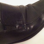 Hugo Boss Mens Black Calf Leather Loafers Bicycle Toe Shoes Sz 8.5