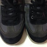 Hugo Boss Orange Men’s Gray/Black Sneakers W/Metallic Silver Ankle Size 9
