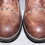 DIESEL MENS EUR 44 US 11 D BROWN LEATHER SIDE ZIP BUCKLE FASHION BOOTS *MINT*