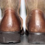 DIESEL MENS EUR 44 US 11 D BROWN LEATHER SIDE ZIP BUCKLE FASHION BOOTS *MINT*