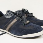 Hugo Boss Mens Akeen Navy Suede Casual Fashion Sneakers Shoes Kicks 50247604