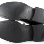 Hugo Boss 7 8 M Mens boots black patent leather punchout ankle