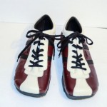 Rare Diesel WISH Burgundy/Black/Cream Leather Shoes 10.5, UK 9.5, EU 44 