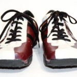 Rare Diesel WISH Burgundy/Black/Cream Leather Shoes 10.5, UK 9.5, EU 44 