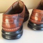 CLARKS Mens Size 8.5 M Brown Leather 2 Tone Lace Up Oxfords