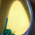 Nwob Cole Haan Hamilton Wingtip Mens Size 13 Blue Antiqued Leather