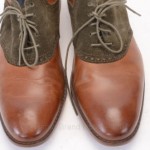 Cole Haan C10885 Air Colton 10.5 Oak Olive leather brogue saddle shoe GXQ094