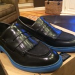 NEW- Mens Leather – COLE HAAN “HAWKINS SHAWL PENNY BLACK LOAFERS SHOES” – Sz 11