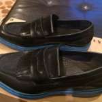 NEW- Mens Leather – COLE HAAN “HAWKINS SHAWL PENNY BLACK LOAFERS SHOES” – Sz 11