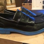 NEW- Mens Leather – COLE HAAN “HAWKINS SHAWL PENNY BLACK LOAFERS SHOES” – Sz 11