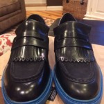 NEW- Mens Leather – COLE HAAN “HAWKINS SHAWL PENNY BLACK LOAFERS SHOES” – Sz 11