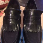 NEW- Mens Leather – COLE HAAN “HAWKINS SHAWL PENNY BLACK LOAFERS SHOES” – Sz 11