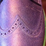 Nwob Cole Haan Hamilton Wingtip Mens Size 13 Blue Antiqued Leather