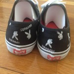 Used No Box Supreme x Playboy x Vans Authentic Black Bunny Lo Era Wtaps NR