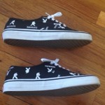 Used No Box Supreme x Playboy x Vans Authentic Black Bunny Lo Era Wtaps NR