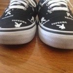 Used No Box Supreme x Playboy x Vans Authentic Black Bunny Lo Era Wtaps NR