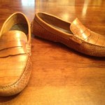 Cole Haan Nike Air Mens Size 9.5 Brown Leather Penny Loafer Driving Moccasins