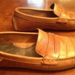 Cole Haan Nike Air Mens Size 9.5 Brown Leather Penny Loafer Driving Moccasins