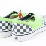 Vans Mens Era Classic Checkers Doren Shoes Sneakers Navy Green 10 NWT