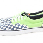 Vans Mens Era Classic Checkers Doren Shoes Sneakers Navy Green 10 NWT