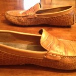Cole Haan Nike Air Mens Size 9.5 Brown Leather Penny Loafer Driving Moccasins
